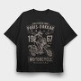 Paris Dakkar Rally Motorcycle, Tricou Oversize Barbati (Unisex)