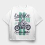 Real Biker, Tricou Oversize Barbati (Unisex)