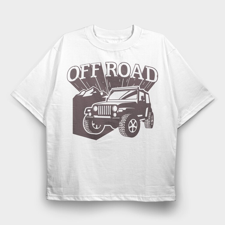 Off Road 4, Tricou Oversize Barbati (Unisex)