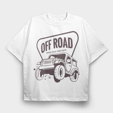 Off Road, Tricou Oversize Barbati (Unisex)