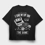 Grew Up On The Game, Tricou Oversize Barbati (Unisex)