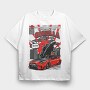 Godzilla R35, Tricou Oversize Barbati (Unisex)