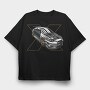 LANCER EVO X, Tricou Oversize Barbati (Unisex)