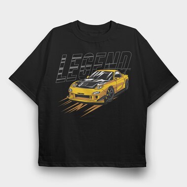 Legend Rx 7, Tricou Oversize Barbati (Unisex)