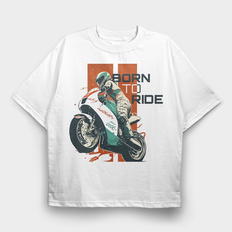 Motorcycle SportArt Japanese, Tricou Oversize Barbati (Unisex)