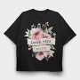 Watercolor Flowers Mother 2, Tricou Oversize Barbati (Unisex)