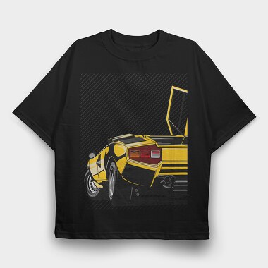 Countach, Tricou Oversize Barbati (Unisex)