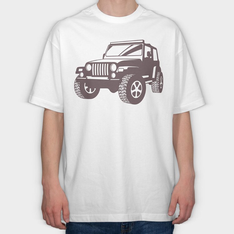 Off Road 2, Tricou Oversize Barbati (Unisex)