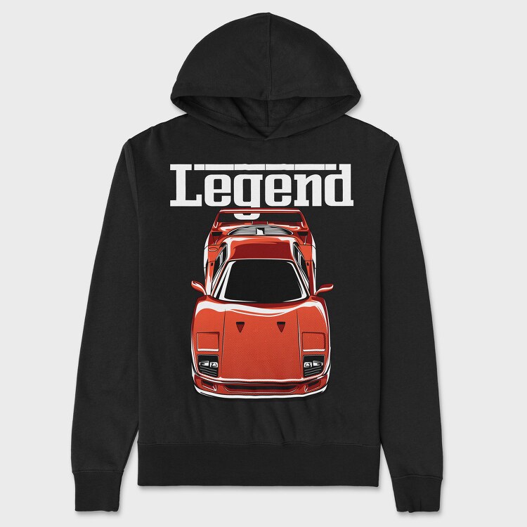 Ferrari F40, Hanorac Oversize Barbati (Unisex)