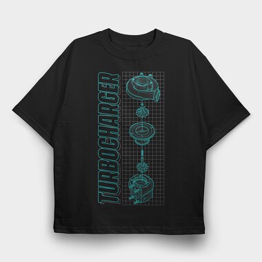 Turbocharger, Tricou Oversize Barbati (Unisex)