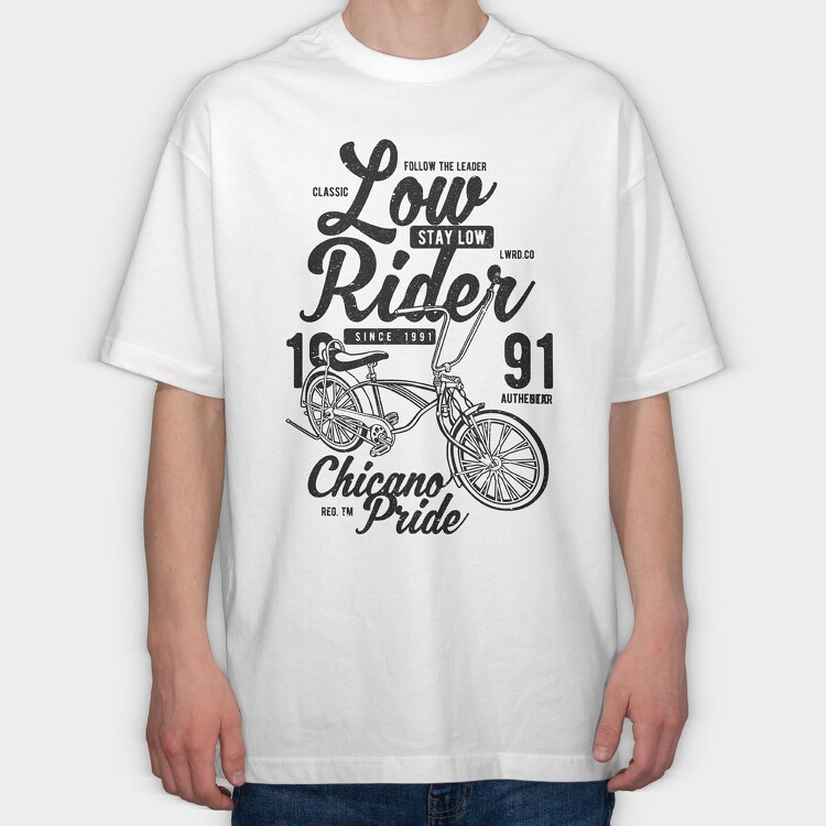 Low Rider, Tricou Oversize Barbati (Unisex)