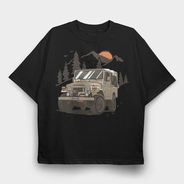 fj40, Tricou Oversize Barbati (Unisex)