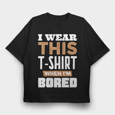 Bored, Tricou Oversize Barbati (Unisex)