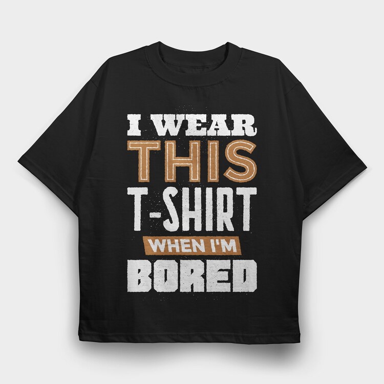 Bored, Tricou Oversize Barbati (Unisex)