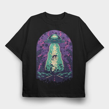 Alien Abduction, Tricou Oversize Barbati (Unisex)