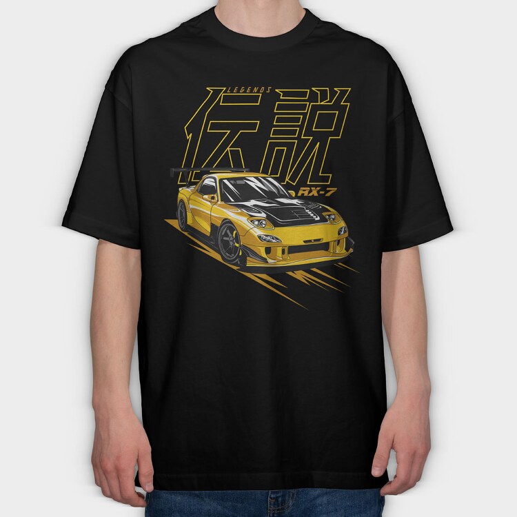 RE-Amemiya RX7, Tricou Oversize Barbati (Unisex)