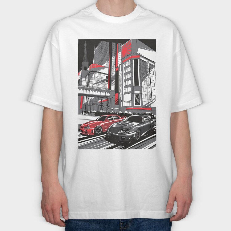 RIVALS, Tricou Oversize Barbati (Unisex)