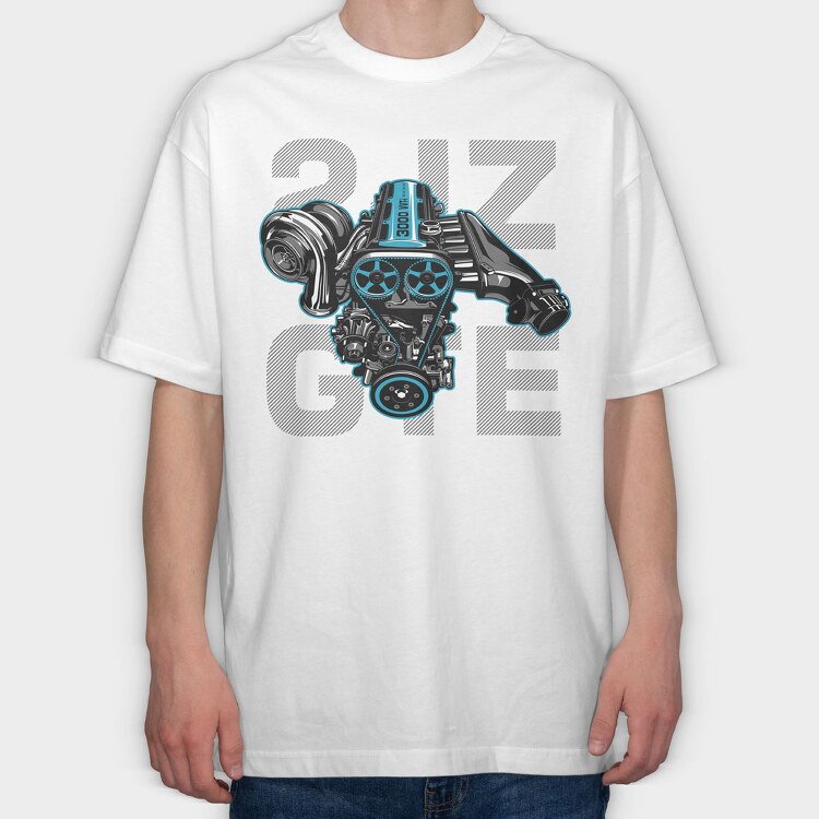 2JZ-GTE, Tricou Oversize Barbati (Unisex)