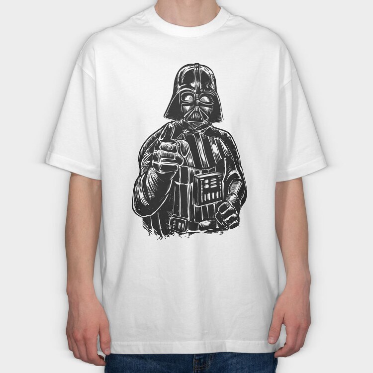 Darth Vader Wants You, Tricou Oversize Barbati (Unisex)