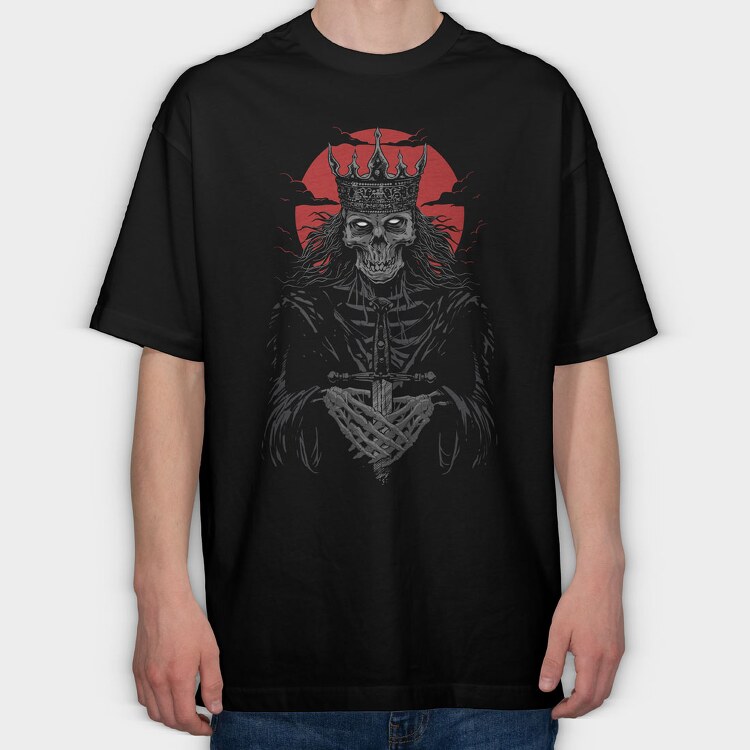 Dead King, Tricou Oversize Barbati (Unisex)