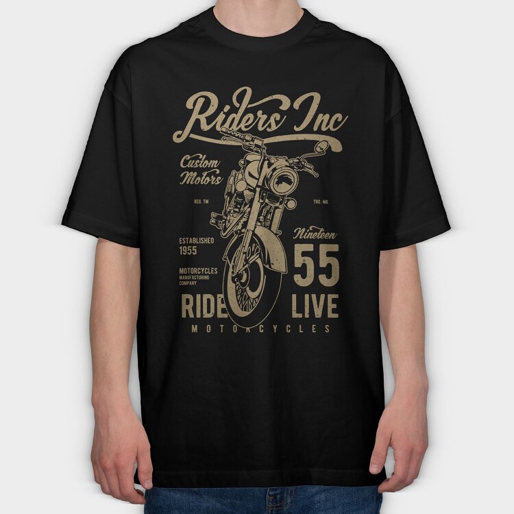 Riders, Tricou Oversize Barbati (Unisex)