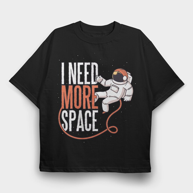 More Space, Tricou Oversize Barbati (Unisex)