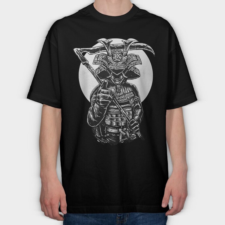Samurai Reaper, Tricou Oversize Barbati (Unisex)
