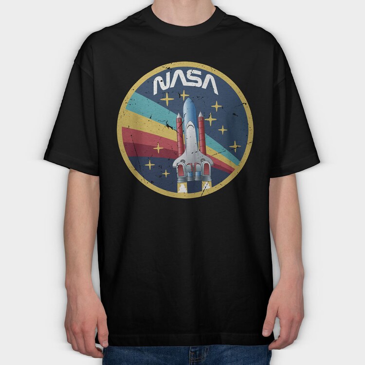 Nasa, Tricou Oversize Barbati (Unisex)