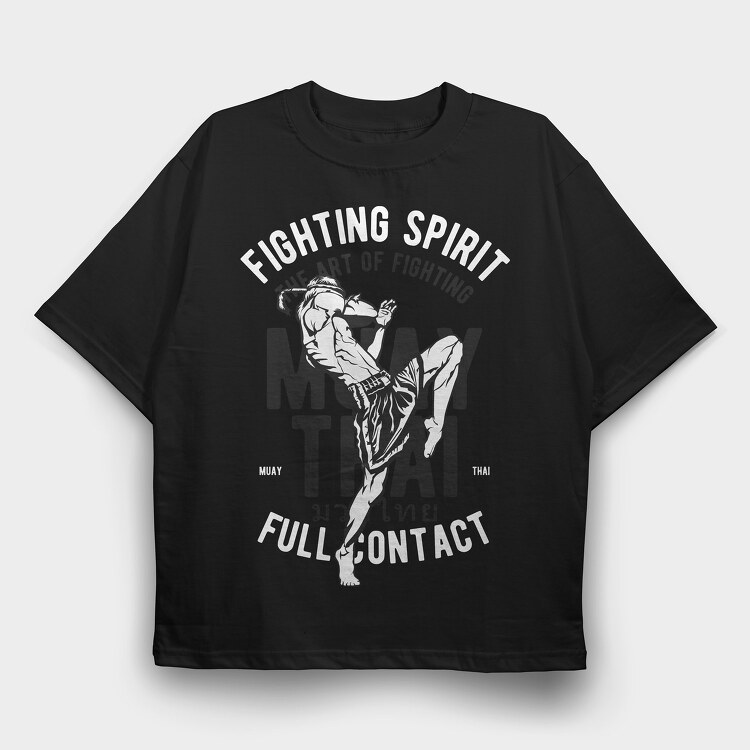 Fighting Spirit, Tricou Oversize Barbati (Unisex)