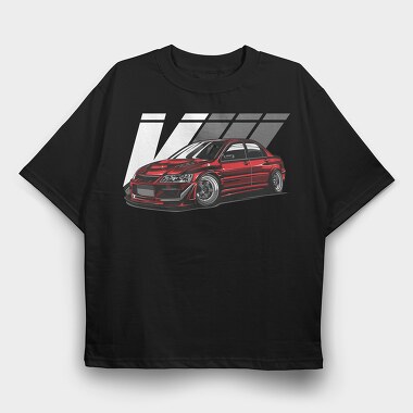 LANCER EVO VIII, Tricou Oversize Barbati (Unisex)
