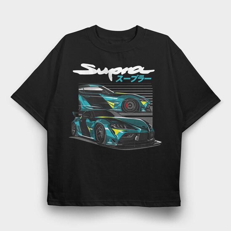 Supra A90, Tricou Oversize Barbati (Unisex)