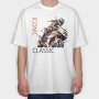 Racing Motorcycle Manga Style Iconic Classic, Tricou Oversize Barbati (Unisex)