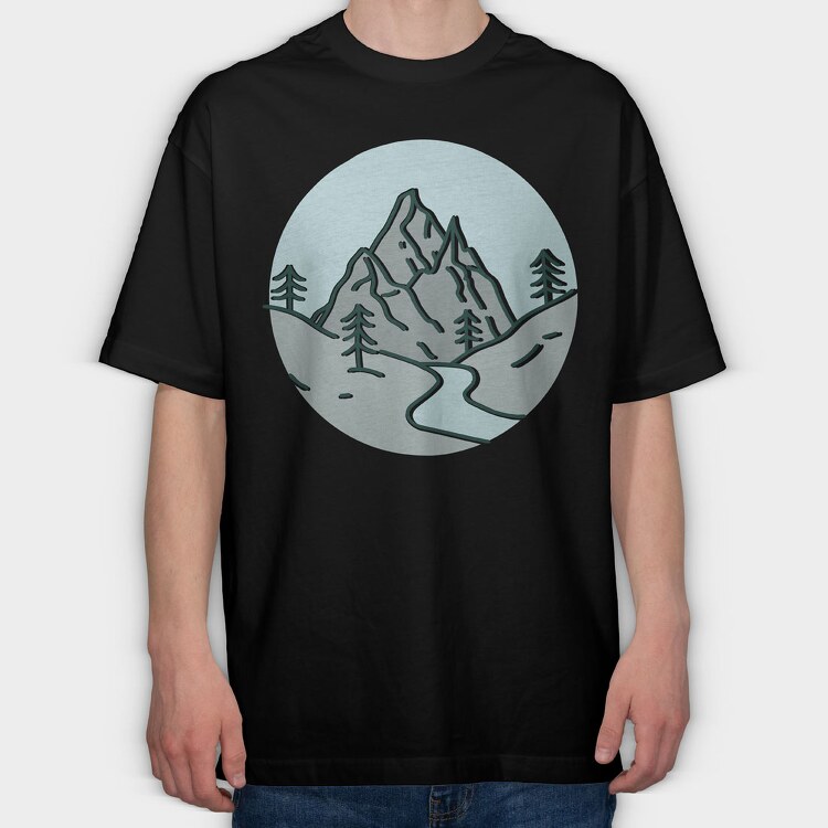 Nature Scenery 1, Tricou Oversize Barbati (Unisex)