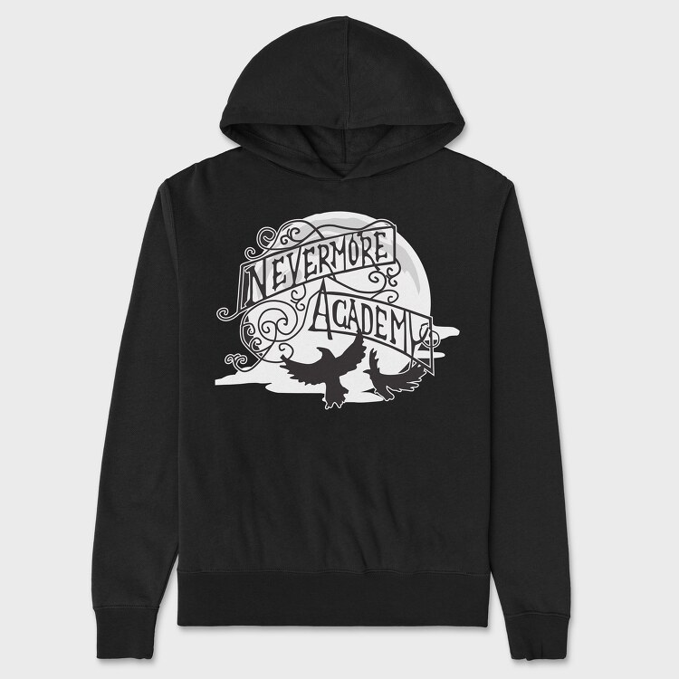 Nevermore Academy Merlina, Hanorac Oversize Barbati (Unisex)