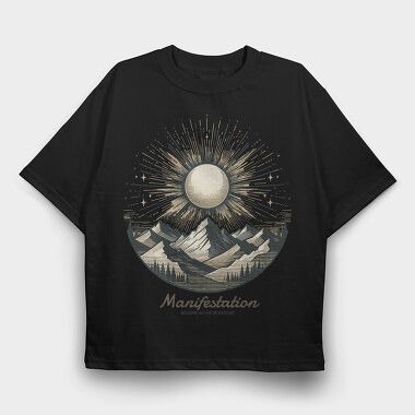 Mountain Manifestation, Tricou Oversize Barbati (Unisex)