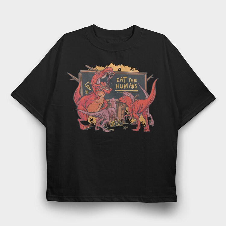 Trex Humans, Tricou Oversize Barbati (Unisex)