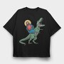 Jesus Trex, Tricou Oversize Barbati (Unisex)