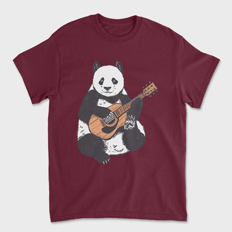 Guitar Panda, Tricou Barbati (Unisex)