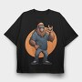 Bigfoot Rock, Tricou Oversize Barbati (Unisex)