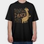 Dancing Giraffe, Tricou Oversize Barbati (Unisex)
