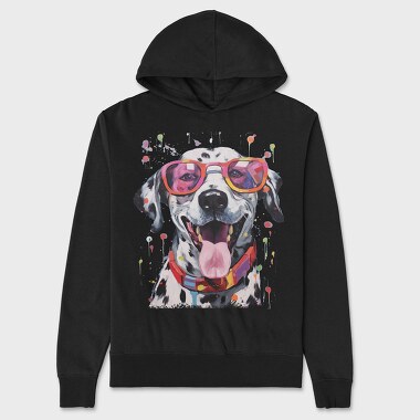 Dalmatian Dog, Hanorac Oversize Barbati (Unisex)