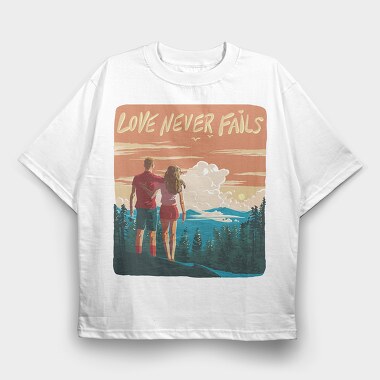 Highcliff Couple, Tricou Oversize Barbati (Unisex)