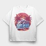 Sunset Beach Van, Tricou Oversize Barbati (Unisex)