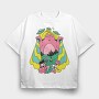 Alien Cat Ufo, Tricou Oversize Barbati (Unisex)