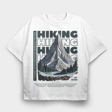 Hiking Journey, Tricou Oversize Barbati (Unisex)