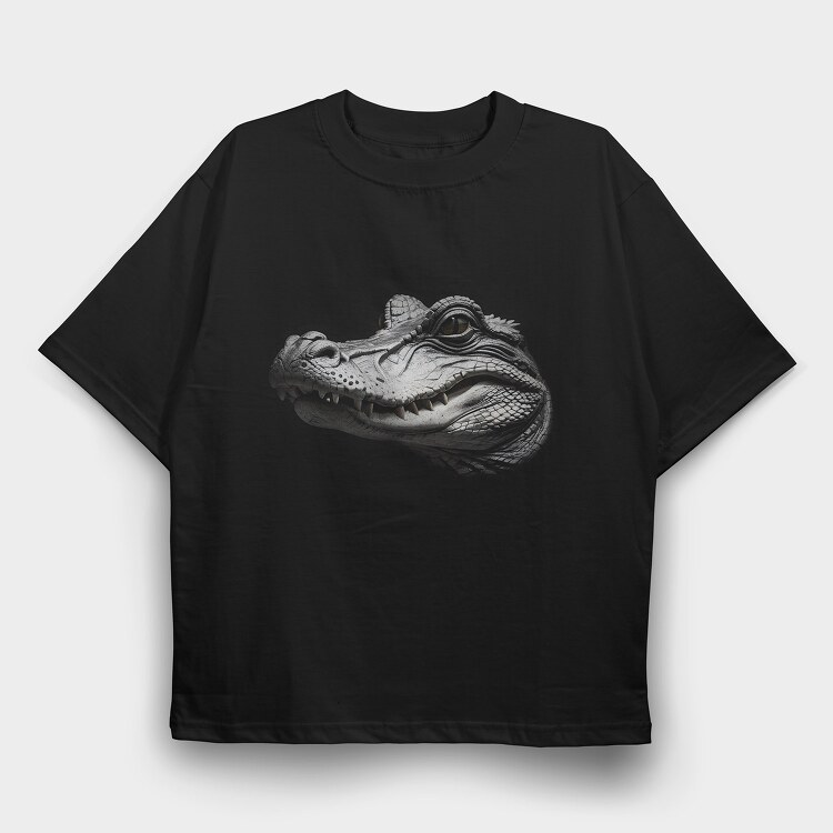 Alligator Graphic, Tricou Oversize Barbati (Unisex)