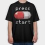 Red Pill Gamer, Tricou Oversize Barbati (Unisex)