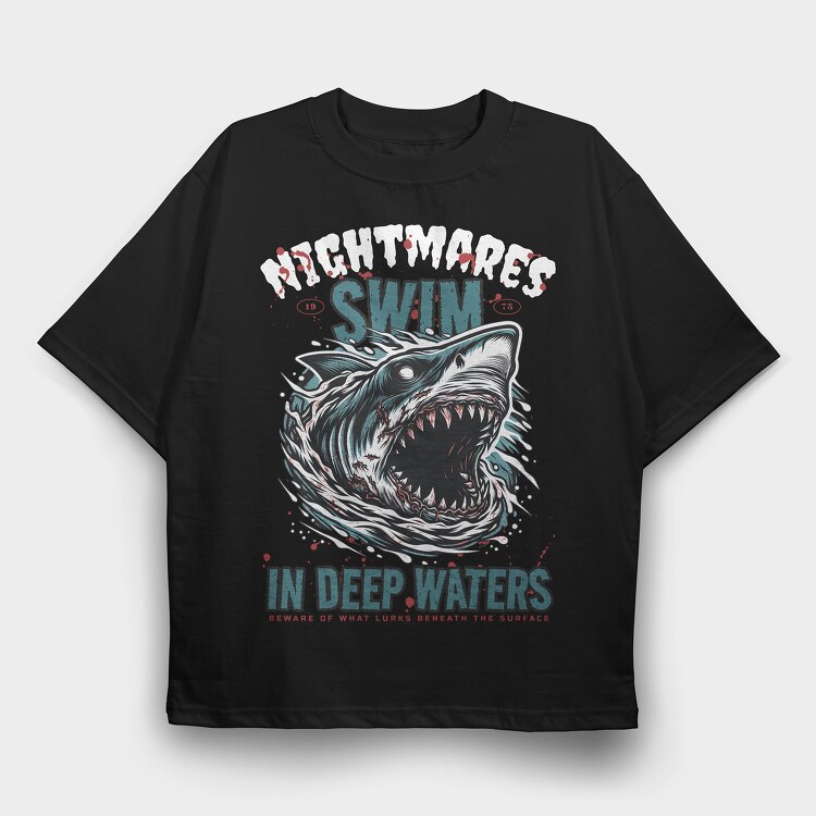 Swim in Deep Waters, Tricou Oversize Barbati (Unisex)