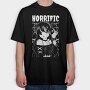 Horrific Dark Anime Girl, Tricou Oversize Barbati (Unisex)