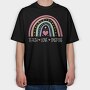 Teach Love Inspire Rainbow, Tricou Oversize Barbati (Unisex)